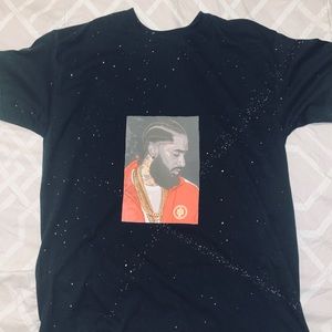 Acid washed Nipsey Hussle tee